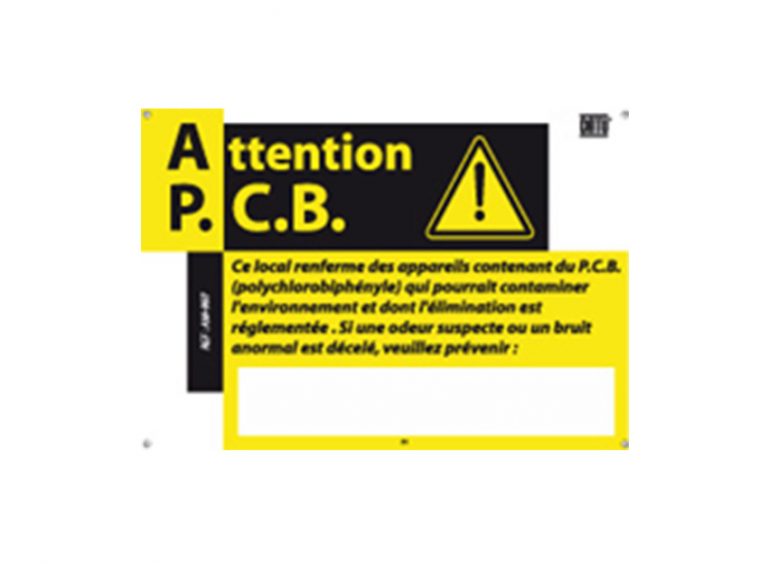 pancarte " attention PCB "