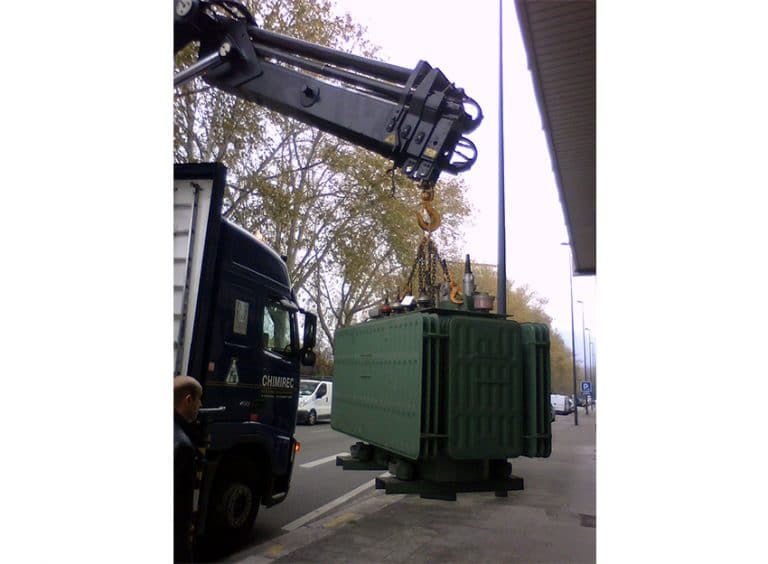 Enlèvement d'un transformateur 2